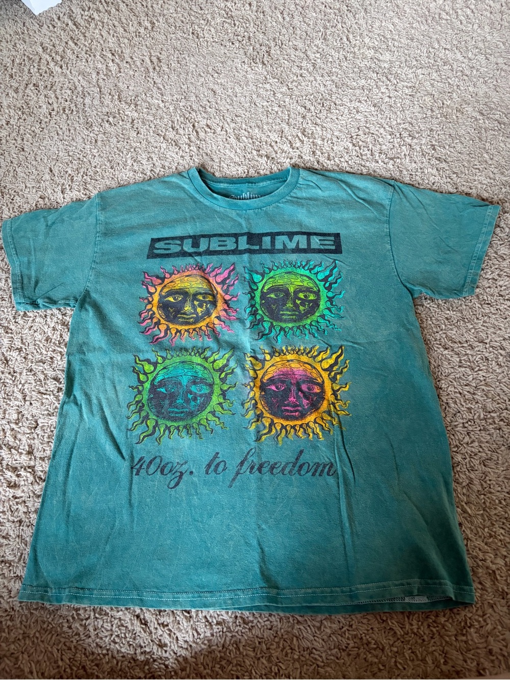 Sublime Graphic Band Tee in Teal